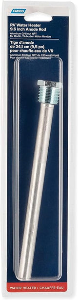 Camco Aluminum Anode Rod- 9.5 INCH (11563), Silver
