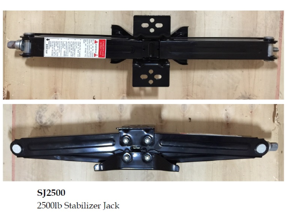 30" scissor jack 2500#