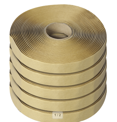 Butyl Tape; 3/4 Inch Width x 30 Foot Length Roll