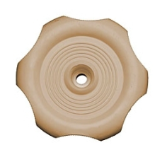 WINDOW KNOB BEIGE 1" SHAFT