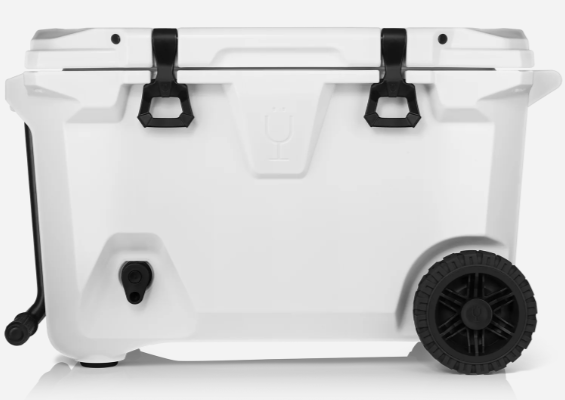 BruTank 55-Quart Rolling Cooler White