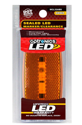 LIGHT - CLEARANCE - RECTANGLE - AMBER