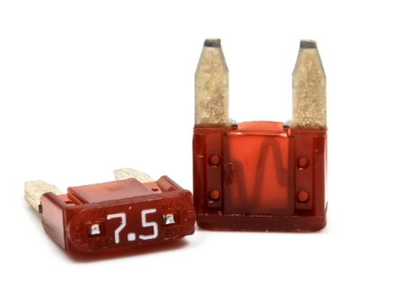 FUSE - 7.5 AMP - MINI BLADE - RED - 2 PK