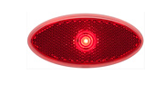 LIGHT - SIDE MARKER - OVAL - RED