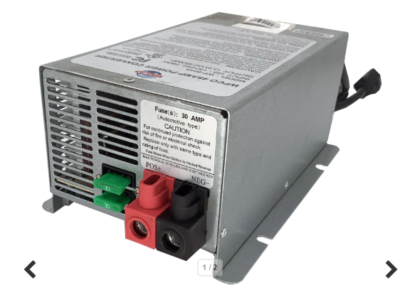 Power Converter; 9800 Series; Converts 105 To 130 Volt AC To 13.2 To 14.4 Volt DC; 770 Watt Peak Output; 45 Amp DC