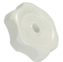 WINDOW KNOB 1/2" PLASTIC WHITE
