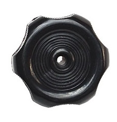 WINDOW KNOB BLACK 1" SHAFT